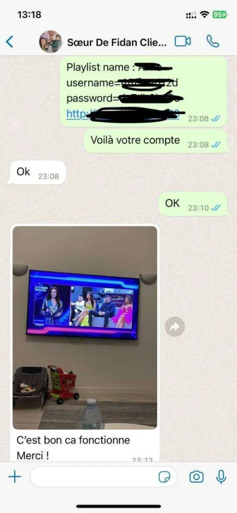 IPTV Lux support conversation example 6